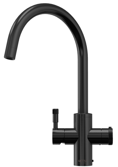 QETTLE Signature 4 in 1 Round Black Boiling Water Tap with 2L Tank
