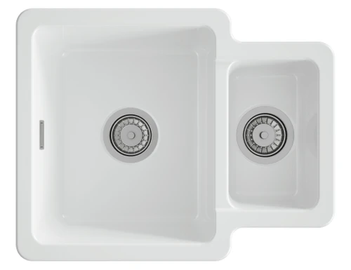 Austen & Co. Atri 1.5 Bowl Reversible Inset & Undermount Ceramic Kitchen Sink