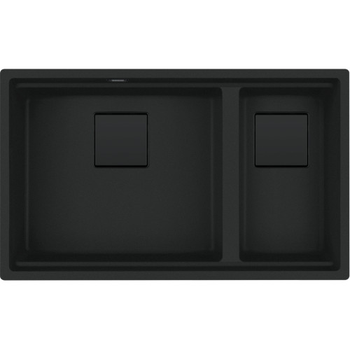 Franke Kubus KNG PRO 120 Fragranite Undermount 1.5 Bowl Kitchen Sink - Matt Black