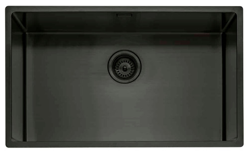 Caple Mode 740 Inset & Undermount Kitchen Sink - Black Steel