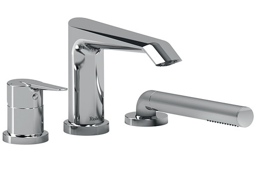 Riobel Venty Deck Mounted Bath Shower Mixer Tap - Chrome
