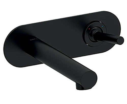 Riobel GS 360° Wall Mounted Single Lever Basin Mixer Tap - Black