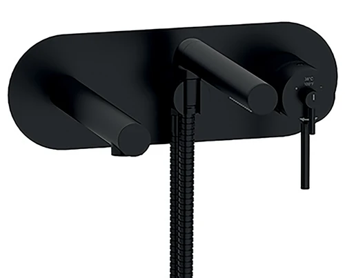 Riobel GS Wall Mounted Bath Shower Mixer Tap - Black