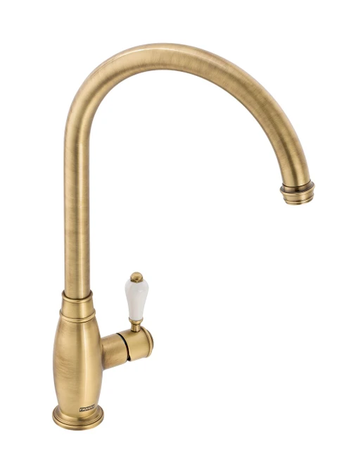 Franke Gloriana Classic Single Lever Kitchen Tap - Polished Brass