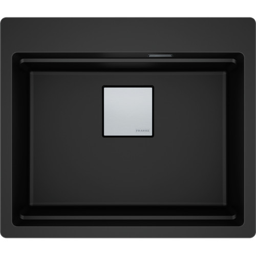 Franke Kubus KNG PRO 610-53 FTL Fragranite Undermount Single Bowl Kitchen Sink - Matt Black