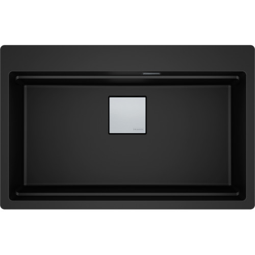 Franke Kubus KNG PRO 610-73 FTL Fragranite Undermount Single Bowl Kitchen Sink - Matt Black