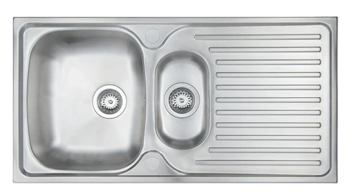 Lamboro 1.5 Bowl Stainless Steel Inset Kitchen Sink with Drainer