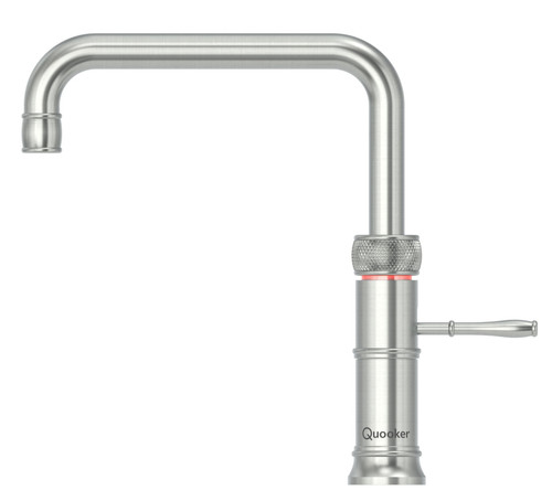 Quooker Classic Fusion Square Boiling Water Stainless Steel Tap with Tank
