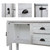 Farmhouse Solid Wood Sofa Table with Storage Drawers in Rustic White Finish Q280-AWLTSEH256175953