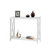 White Wood Console Sofa Table with Bottom Storage Shelf Q280-COWCT69725817