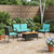  Garden set Black Poly Rattan A949-42025107