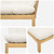  | Garden Pallet Sofa Units | 2 Piece Light Brown and Cream White A949-3418258