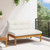 Garden Middle Sofa Natural and Cream White Acacia Wood A949-42026772