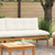 Garden Middle Sofa Natural and Cream White Acacia Wood A949-42026772