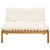  Garden Middle Sofa Natural and Cream White Acacia Wood A949-42026772