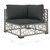  8 Piece Patio Lounge Set with Cushions Poly Rattan Gray A949-48301