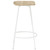 Bar Stool Set of 4 Bleached wood and white A949-320650