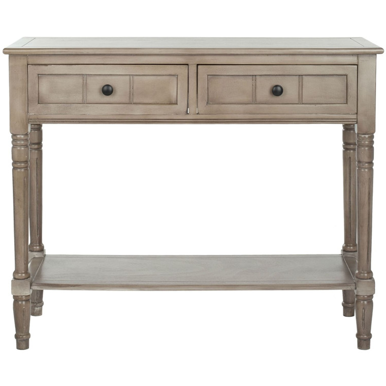 Console Accent Table Traditional Style Sofa Table in Distressed Cream Q280-DCT121993