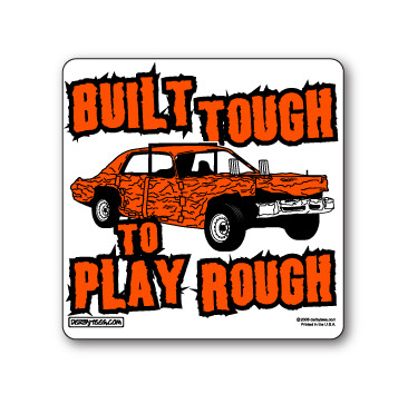 Built Tough Sticker - Derbytees.com