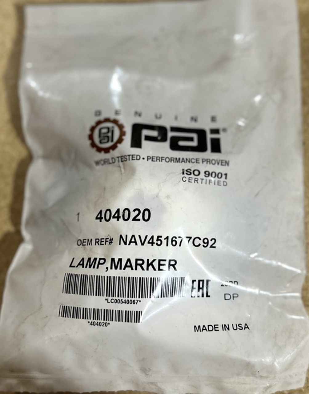 PAI VISOR MARKER LIGHT