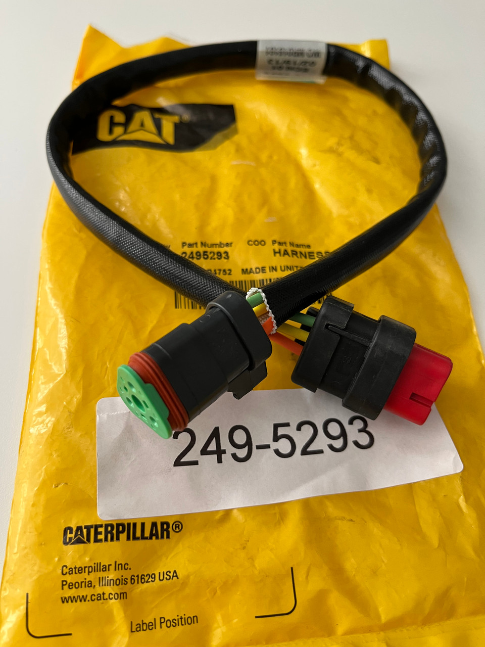 CAT 18 AWG PRESSURE SENSOR WIRING HARNESS ASSEMBLY