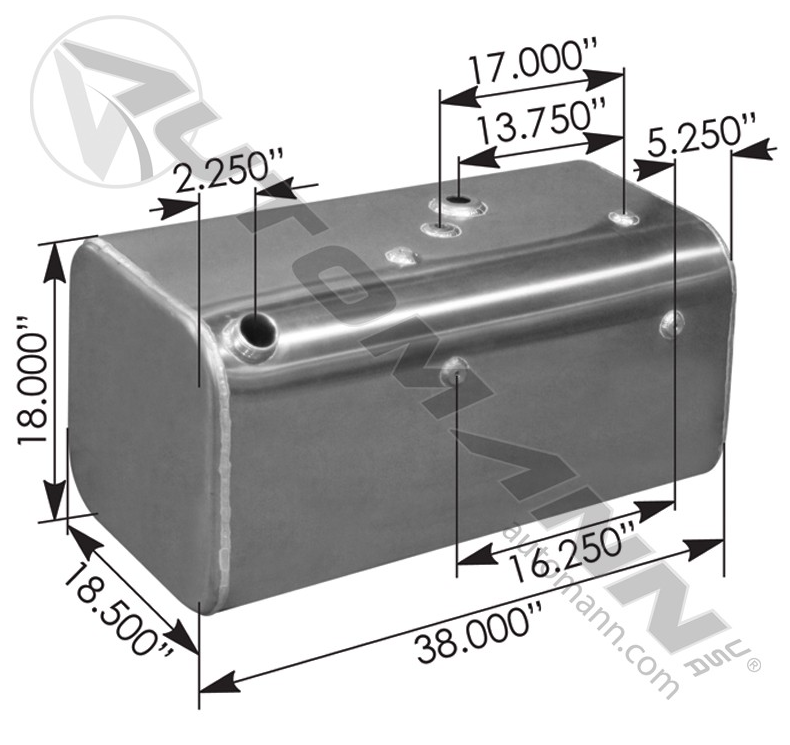 Fuel Tank Rectangular for Freightliner 576.46055180PRFLX