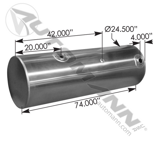 Fuel Tank Round for Kenworth: 576.59150240DRFM