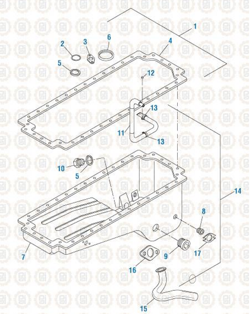 Cummins N14 Engine Oil Pan Gasket #131347