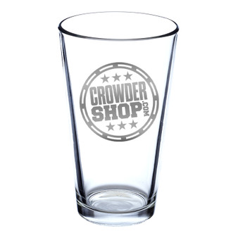 Crowder Shop Logo Glassware