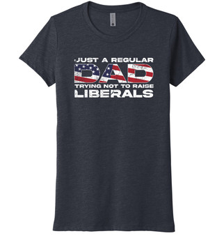 Trying Not to Raise Liberals - Tri-Blend Women's Tee