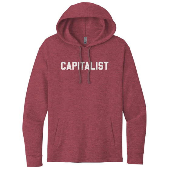 CAPITALIST White Print - Tri-Blend Hoodie