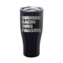 Bourbon Bacon Guns Freedom Laser Etched Tumbler