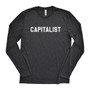 CAPITALIST White Print -  Tri-Blend Long Sleeve