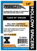 Hollow "Leave In" Spacers  1/4" - 400 pcs/box
