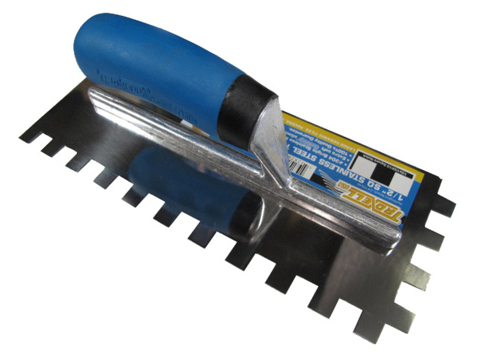 1/2" Square Notch Stainless Steel Trowel