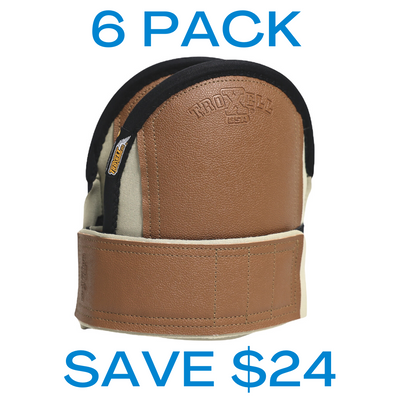 Super Soft Knee Pads Leather Head- Large 6 Pack ($50.95 ea)