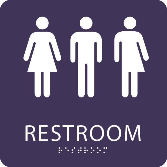 Gender Neutral ADA Restroom Sign - ADA Central Signs
