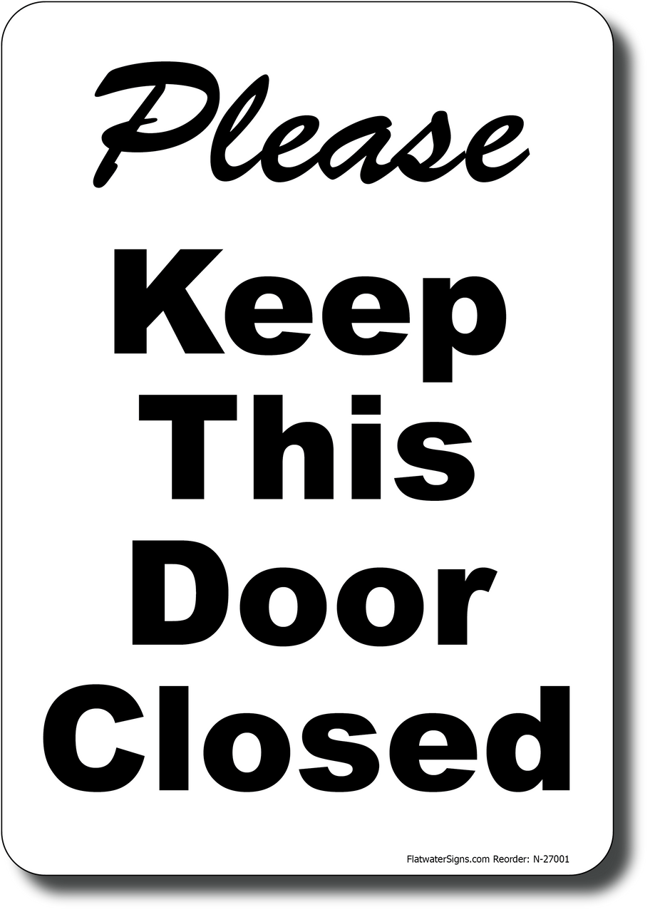 close door sign