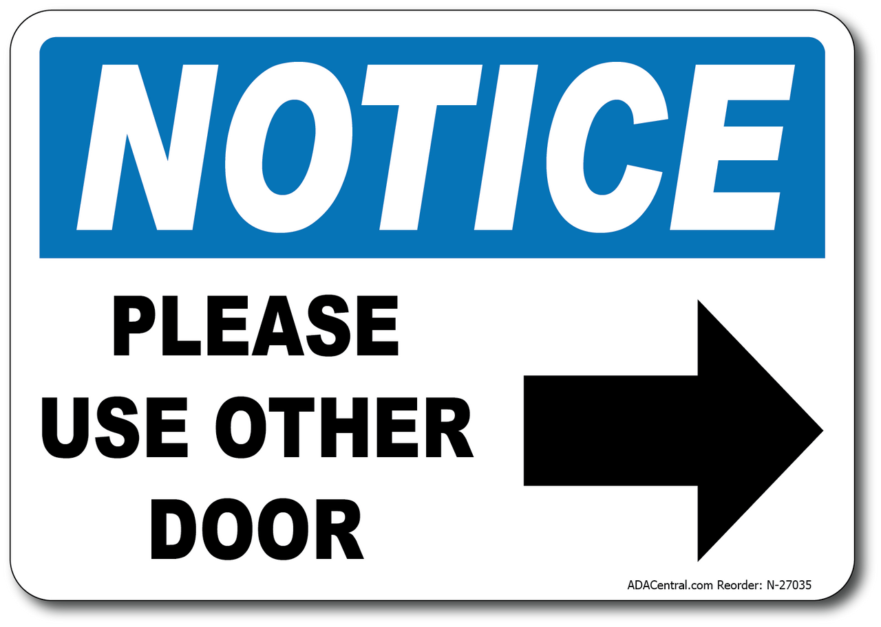 Push & Pull signs for your Business Doors