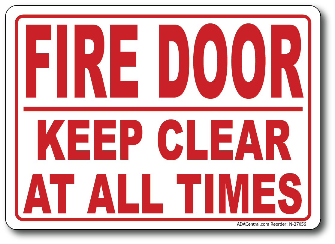 Cartelli A4 e A5 - Fire exit keep clear - A4 sav - vinile autoadesivo