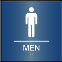 ADA Men's Restroom Sign
