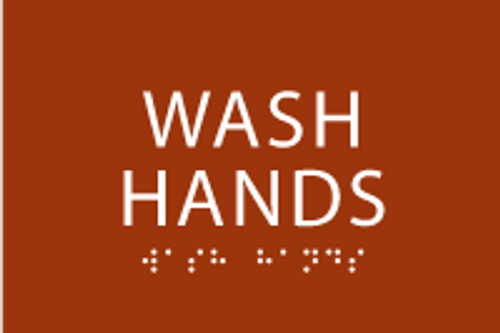 Wash Hands ADA Sign