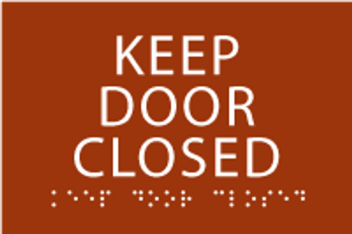 Keep Door Closed ADA Sign