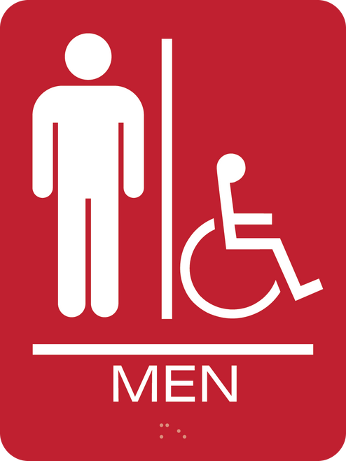Bealls Inc Men Accessible Restroom Sign