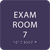 Purple Exam Room 7 Sign w/ ADA Braille