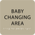 Baby Changing Area ADA Sign - 6" x 6"