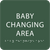 Green Baby Changing Area ADA Sign