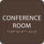 Dark Brown Conference Room ADA Sign