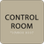 Control Room ADA Sign - 6" x 6"