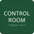 Green Control Room ADA Sign